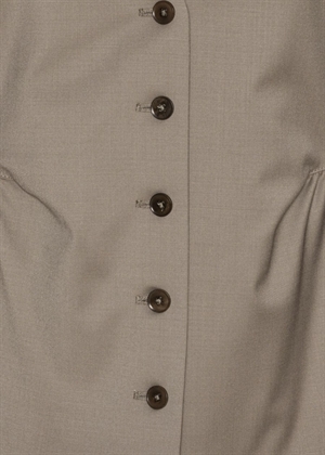 Macane Peplum waistcoat Driftwood ROTATE 